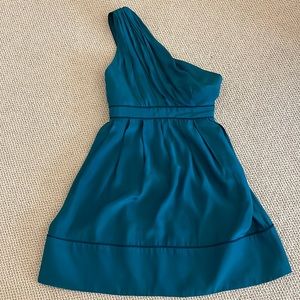 Thread Social - Silk Charmeuse One Shoulder Dress - Sz 0